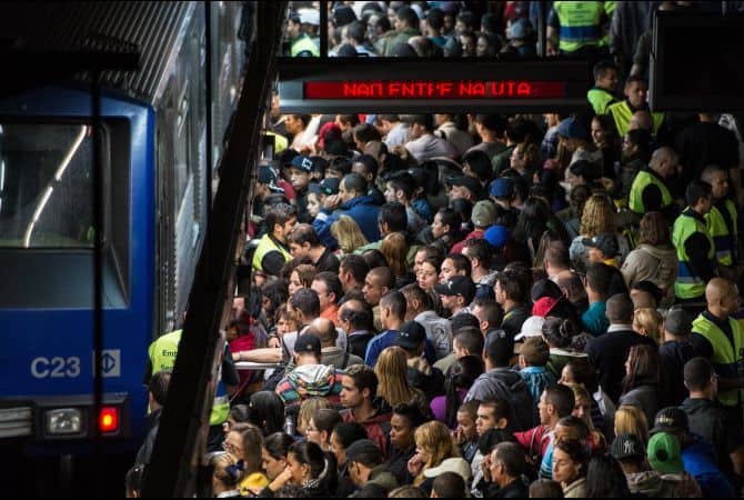 pousseur metro