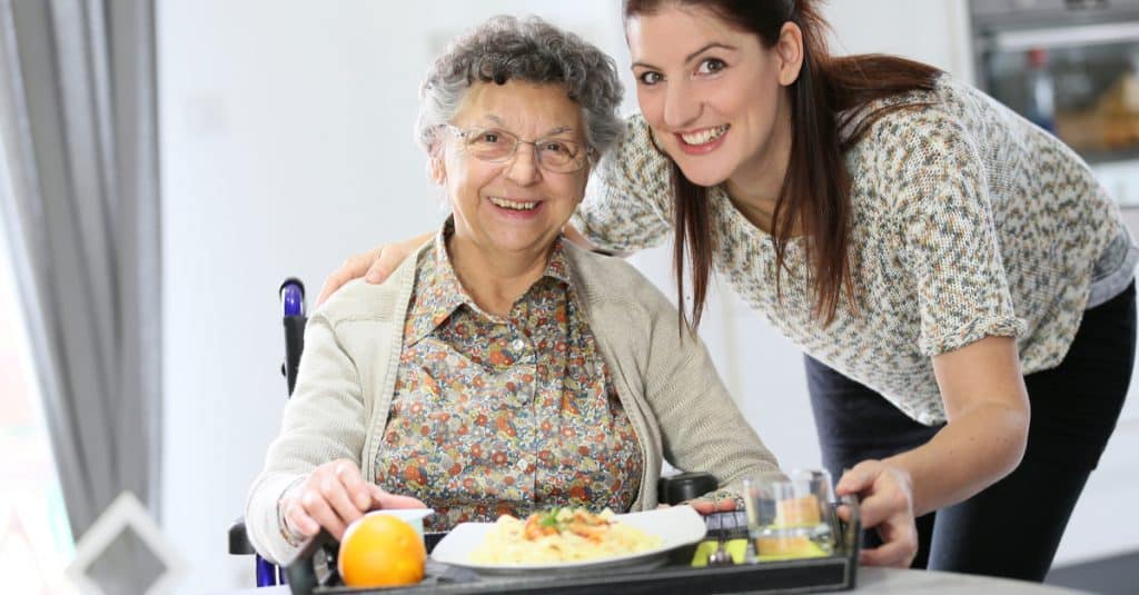 Aide à domicile d'une personne agée