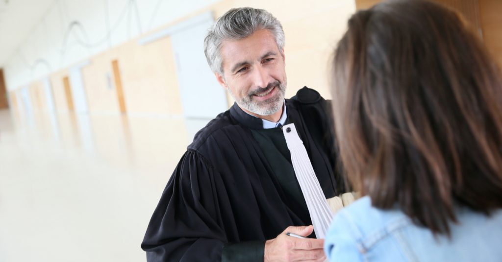 Avocat avec sa cliente