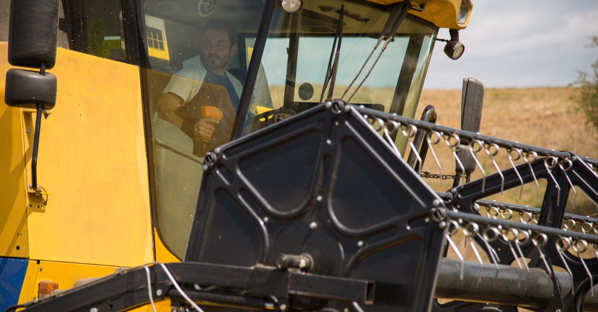 Conduite d'une machine agricole