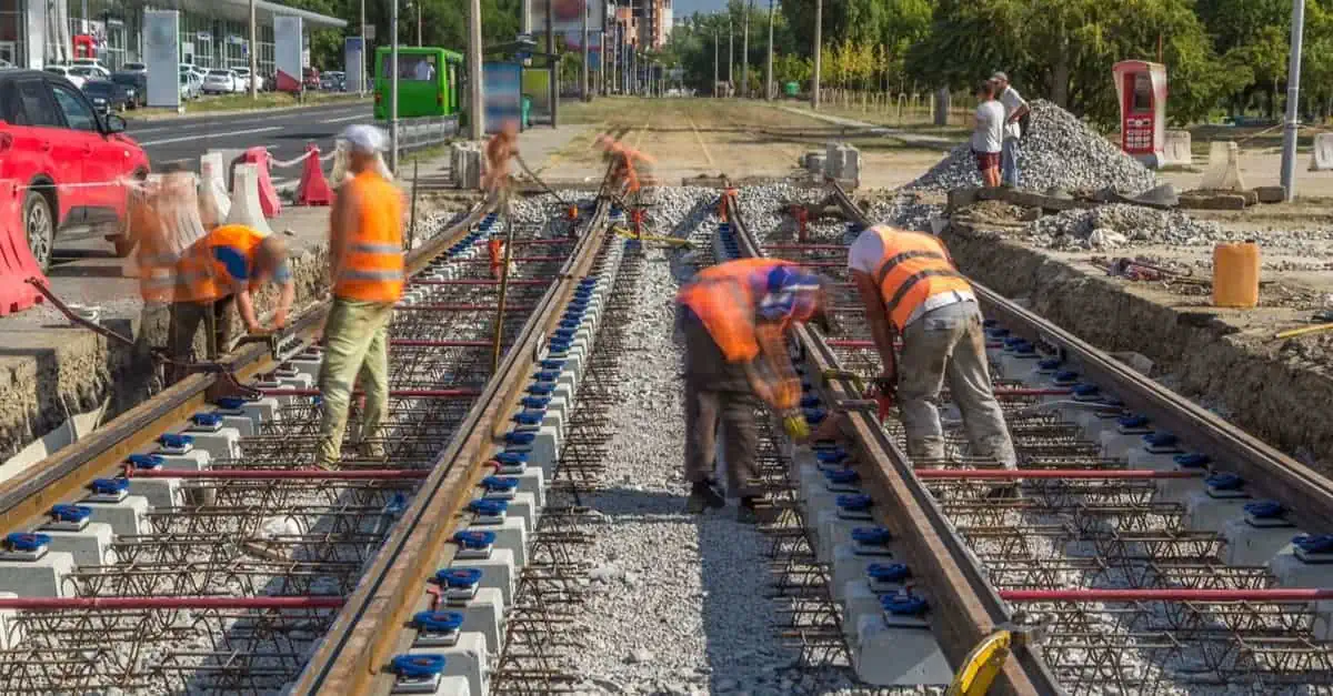 Travaux de voies ferrées