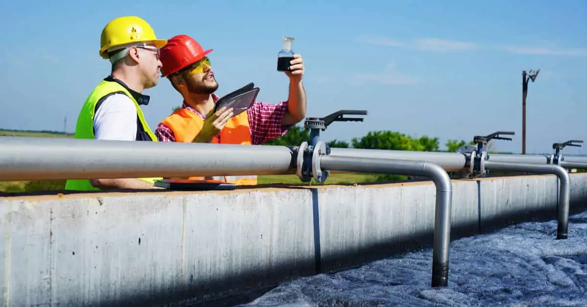 Contrôle de la qualité de l'eau d'un bassin de stockage