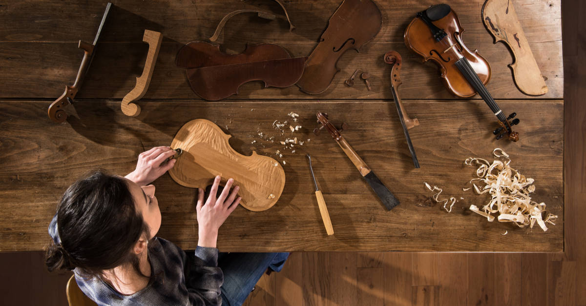 Fabrication et montage d'un violon
