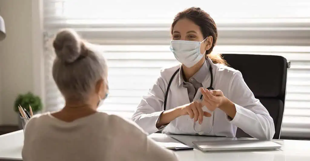 Rendez-vous d'une médecin et d'une patiente