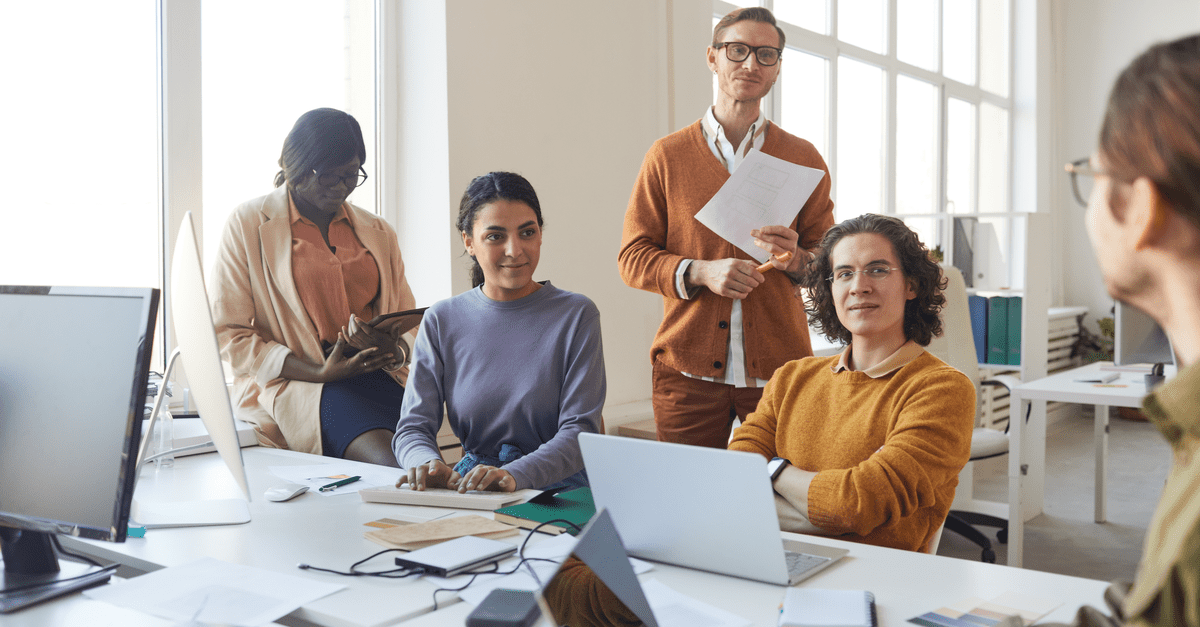 Réunion de travail en équipe