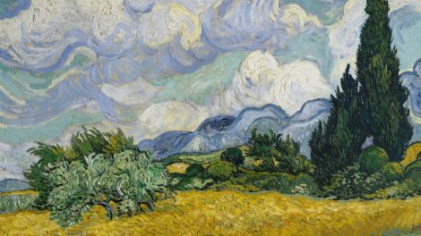 Champ de blé avec Cyprès, par Vincent Van Gogh